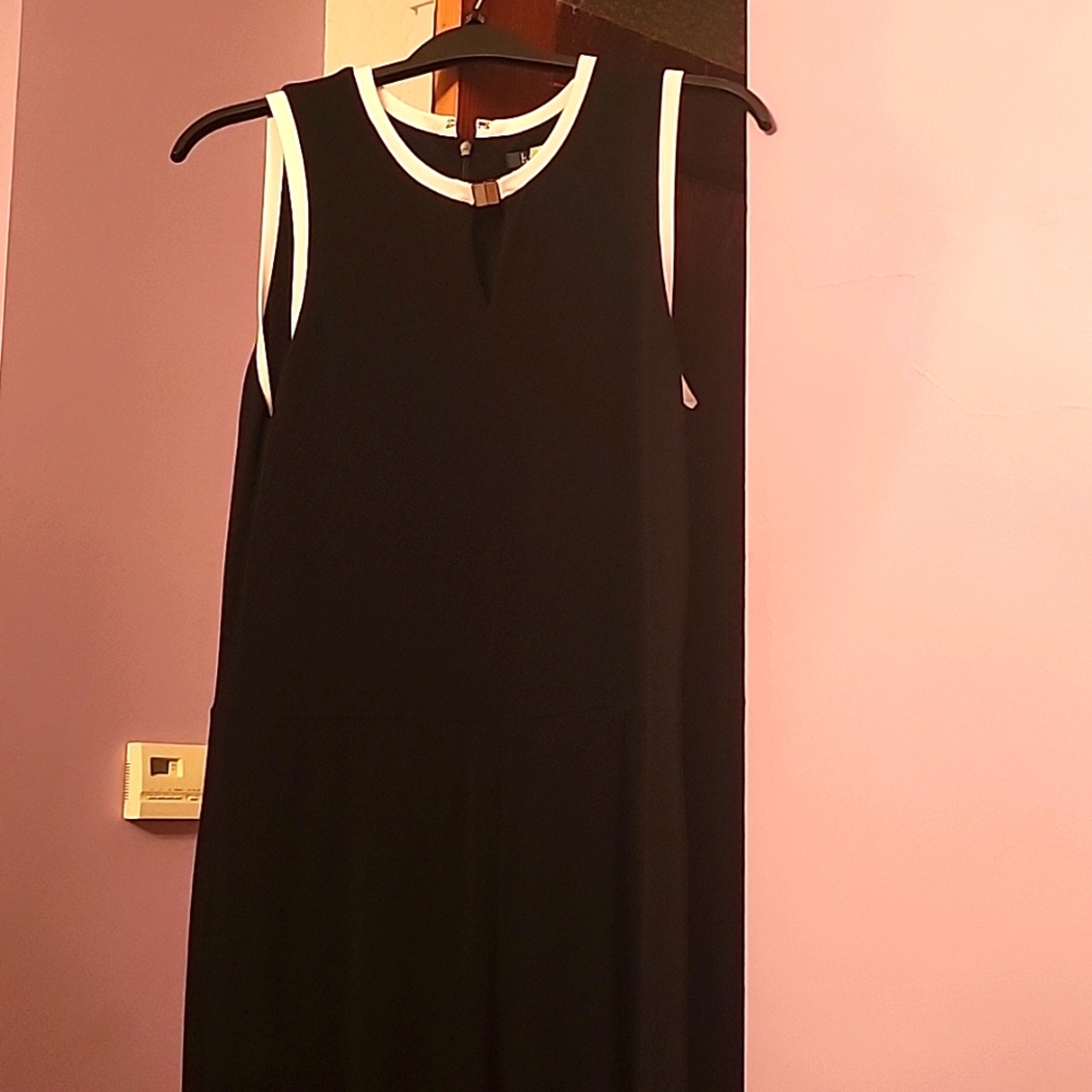 Ralph Lauren Black jumpsuit with white trim sz L